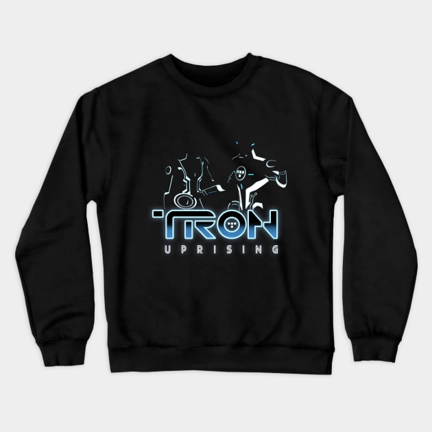 TRON Uprising Crewneck Sweatshirt by Kaztiel